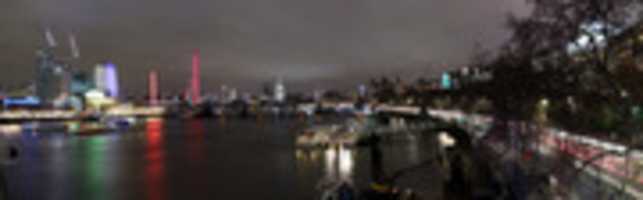 Free download From Waterloo Bridge At Night free photo or picture to be edited with GIMP online image editor