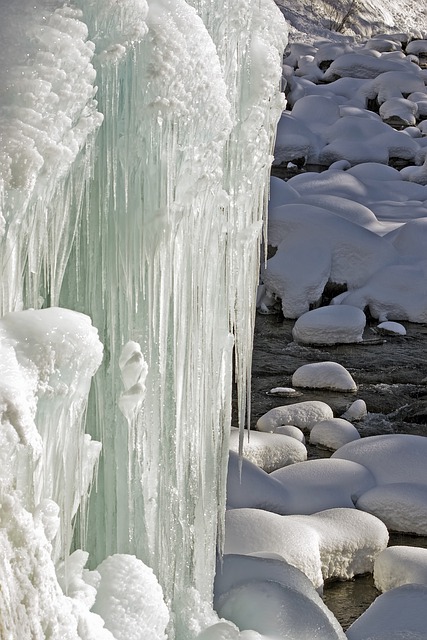Free graphic frozen waterfall icicles winter to be edited by GIMP free image editor by OffiDocs