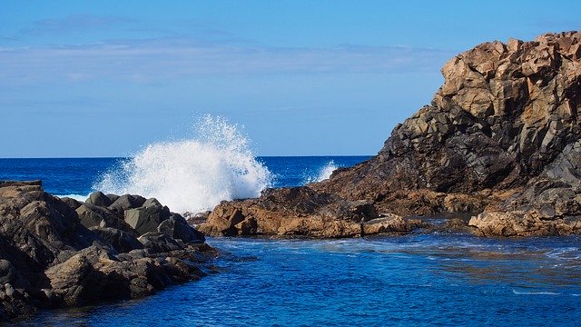 Download grátis Fuerteventura Wave Sea - foto ou imagem gratuita para ser editada com o editor de imagens online GIMP