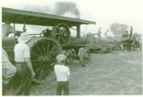 Free download Fuller F18 Port Huron engine threshing free photo or picture to be edited with GIMP online image editor