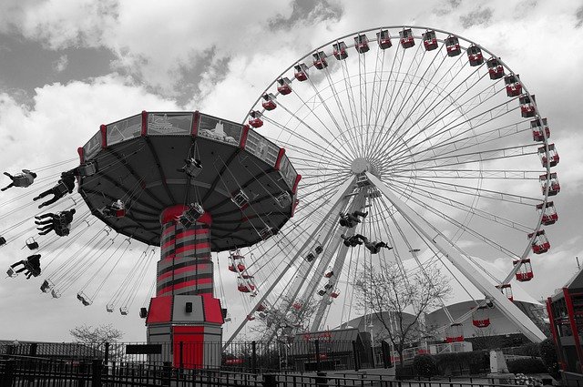 Descarga gratuita Funfair Amusement Park Carnival - foto o imagen gratis para editar con el editor de imágenes en línea GIMP