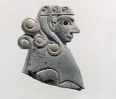 Free download Furniture plaque: female sphinx with Hathor-style curls free photo or picture to be edited with GIMP online image editor