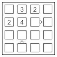 Free download Futoshiki Sample 4x4 game and solution free photo or picture to be edited with GIMP online image editor