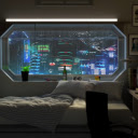 Futuristic Bedroom Live Wallpaper  screen for extension Chrome web store in OffiDocs Chromium