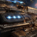 Futuristic Spaceship  screen for extension Chrome web store in OffiDocs Chromium