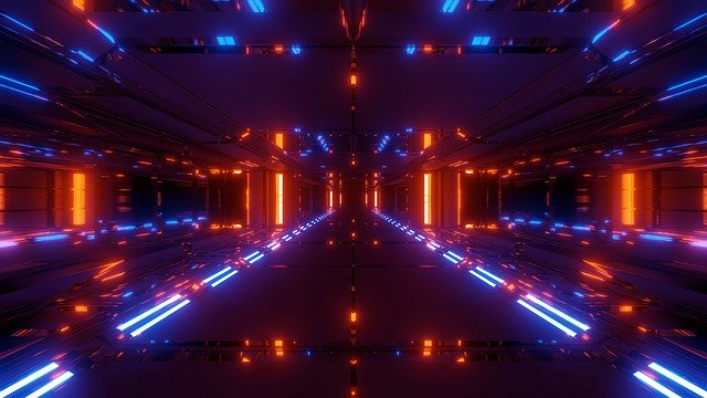Free download Futuristic Tunnel Scifi -  free video to be edited with OpenShot online video editor