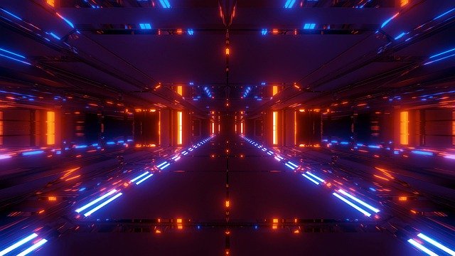 Download grátis Futuristic Tunnel Scifi - vídeo grátis para ser editado com o editor de vídeo online OpenShot