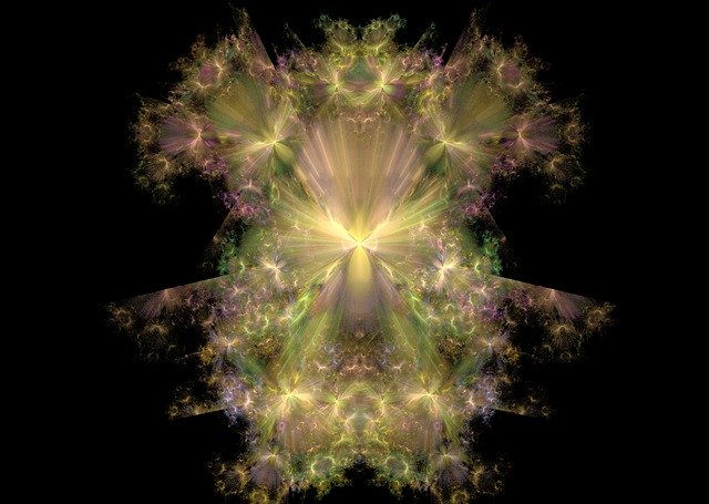 Free download Fuzzy Fractals Yellow -  free illustration to be edited with GIMP free online image editor