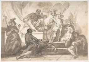 Free download Gaius Mucius Scaevola Thrusting His Right Hand into Fire free photo or picture to be edited with GIMP online image editor