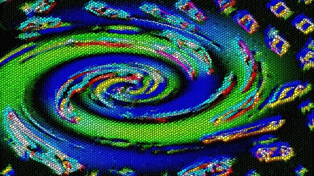 Descarga gratuita Galaxy Colorful Mosaic: ilustración gratuita para editar con el editor de imágenes en línea gratuito GIMP