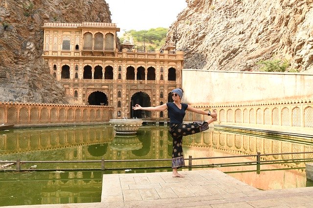 Téléchargement gratuit Galtaji Jaipur Tour Rajasthan - photo ou image gratuite à éditer avec l'éditeur d'images en ligne GIMP