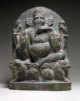 Free download Ganesha Seated on a Lion Throne free photo or picture to be edited with GIMP online image editor