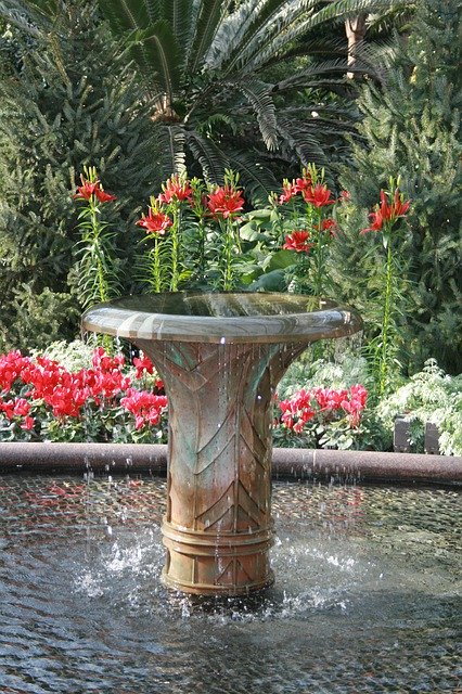 Free download Garden Fountain -  free photo or picture to be edited with GIMP online image editor