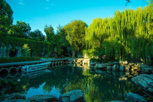 Free download Garden Pond Chinese -  free photo or picture to be edited with GIMP online image editor