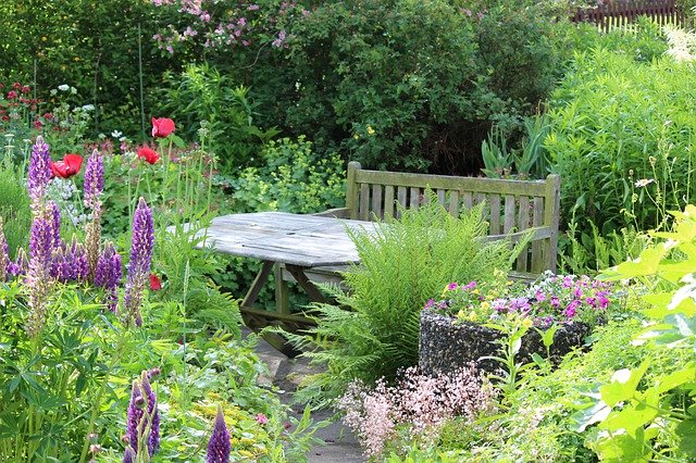 Unduh gratis Garden Seat Summer - foto atau gambar gratis untuk diedit dengan editor gambar online GIMP