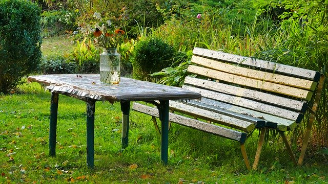 Free download Garden Table Bench -  free photo or picture to be edited with GIMP online image editor