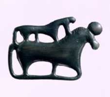 Free download Garment Plaque in the Shape of Two Horses free photo or picture to be edited with GIMP online image editor