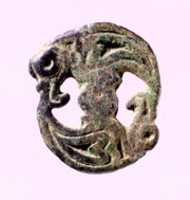 Free download Garment Plaque with Two Raptors free photo or picture to be edited with GIMP online image editor