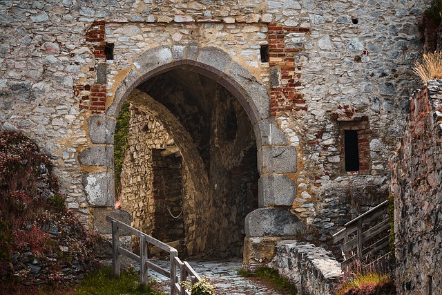 Free download gate castle rabi sumava ruin free picture to be edited with GIMP free online image editor