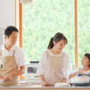 Gather happily in the kitchen  screen for extension Chrome web store in OffiDocs Chromium