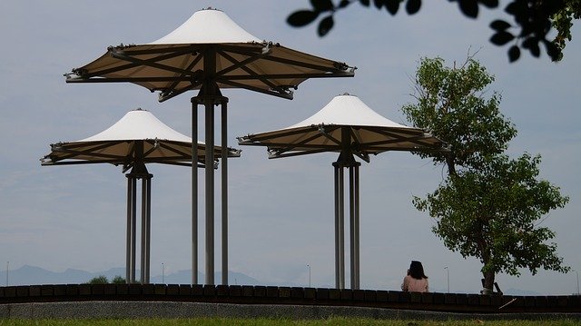 Gratis download Gazebo Pavilion Park gratis fotosjabloon om te bewerken met GIMP online afbeeldingseditor