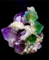 Free download Gemmy Fluorite Crystals with Calcite (Mined in China) free photo or picture to be edited with GIMP online image editor