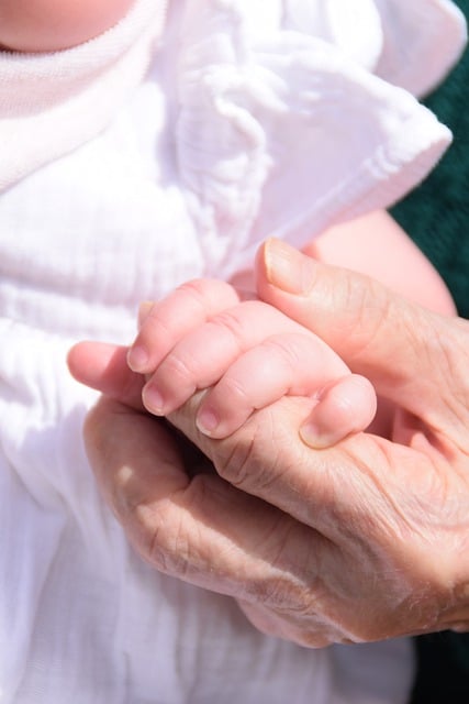 Free download generations infant granny hands free picture to be edited with GIMP free online image editor
