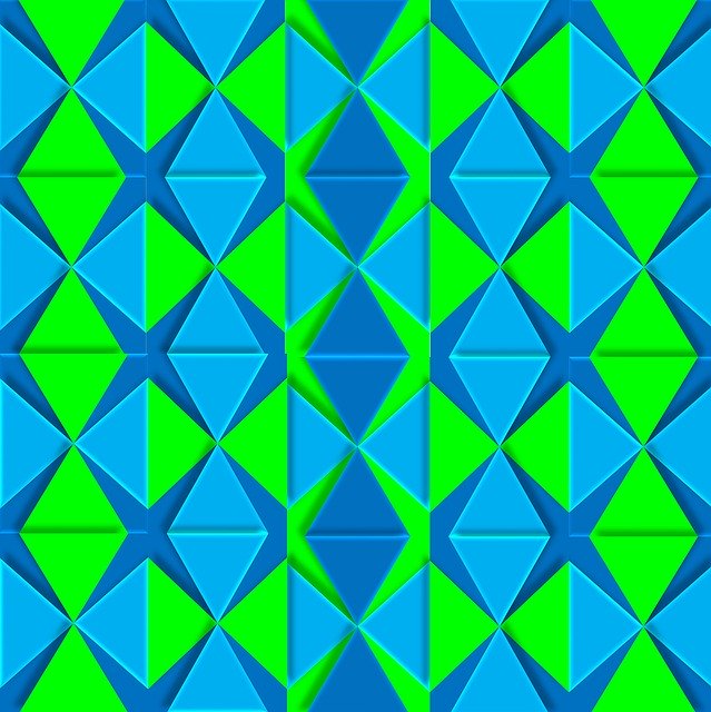 Free download Geometric 3D Aqua -  free illustration to be edited with GIMP free online image editor