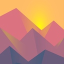 Geometric Mountains Theme  screen for extension Chrome web store in OffiDocs Chromium