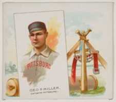 Free download George F. Miller, Catcher, Pittsburgh, from Worlds Champions, Second Series (N43) for Allen & Ginter Cigarettes free photo or picture to be edited with GIMP online image editor