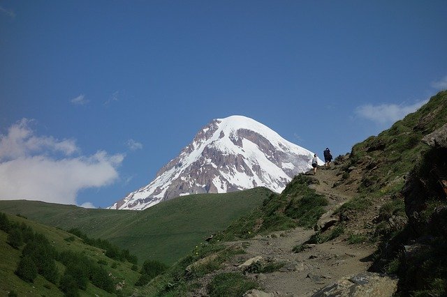 무료 다운로드 Georgia Mountains Kazbek - 무료 사진 또는 김프 온라인 이미지 편집기로 편집할 수 있는 사진