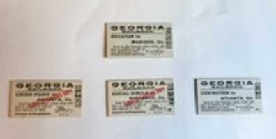 Free download Georgia Railroad Tickets free photo or picture to be edited with GIMP online image editor