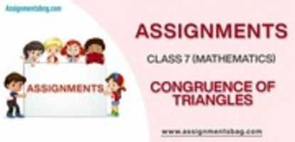 Free download Get Assignments For Congruence Of Triangles Class 7 Maths Free Pdf free photo or picture to be edited with GIMP online image editor