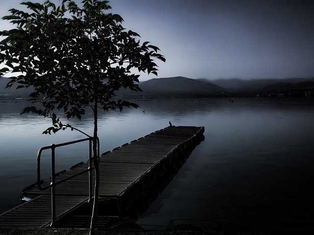 무료 다운로드 Ghostly Mist Dam Water - 무료 사진 또는 GIMP 온라인 이미지 편집기로 편집할 수 있는 사진