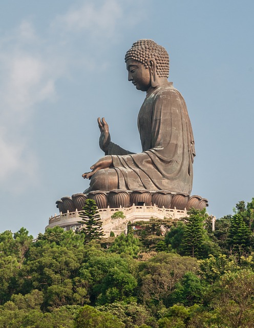 Free download giant buddha tian tan wisdom free picture to be edited with GIMP free online image editor