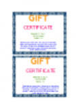 Free download Gift Voucher DOC, XLS or PPT template free to be edited with LibreOffice online or OpenOffice Desktop online