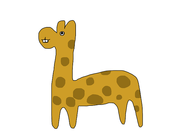 Free download Giraffe Painting Painted -  free illustration to be edited with GIMP free online image editor