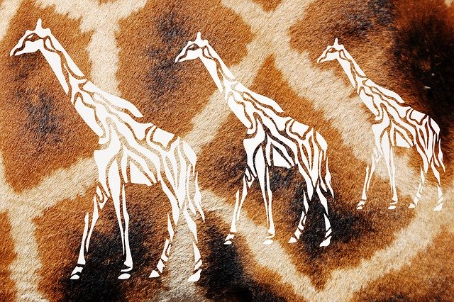 Free download Giraffes Pattern Fur -  free illustration to be edited with GIMP free online image editor