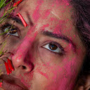 Girl and blush  screen for extension Chrome web store in OffiDocs Chromium