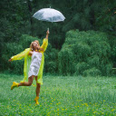 Girl and Umbrella  screen for extension Chrome web store in OffiDocs Chromium