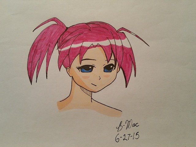 Free download Girl Anime -  free illustration to be edited with GIMP free online image editor