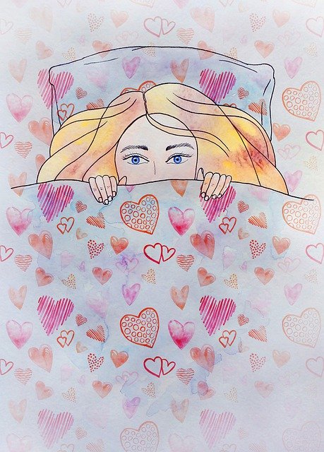 Free download girl bed blanket peep free picture to be edited with GIMP free online image editor