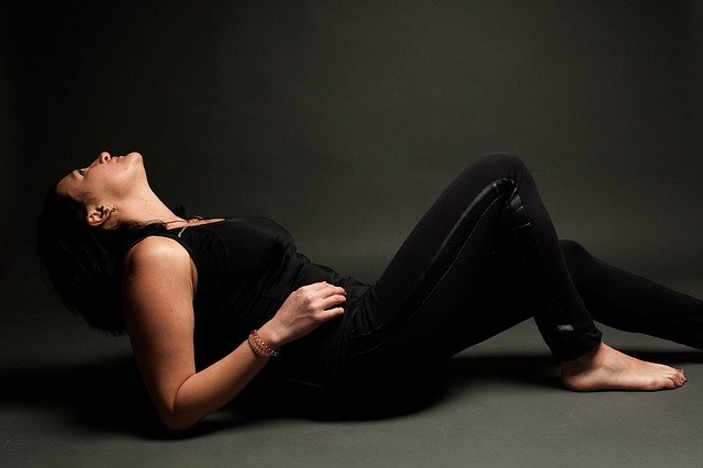 Free download Girl Black Clothes Photoshoot -  free photo or picture to be edited with GIMP online image editor