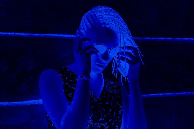 Free download Girl Blue Woman -  free illustration to be edited with GIMP free online image editor