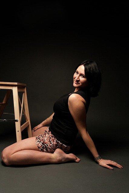Free download Girl Brunette Photoshoot -  free photo or picture to be edited with GIMP online image editor