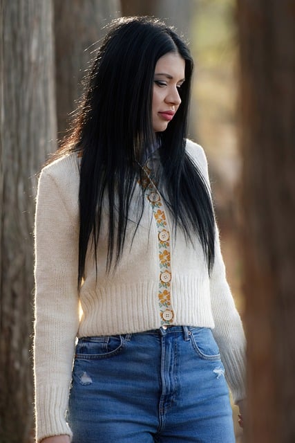 Free download girl casual jeans posing trees free picture to be edited with GIMP free online image editor
