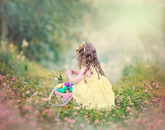 Free download girl child easter eggs free picture to be edited with GIMP free online image editor