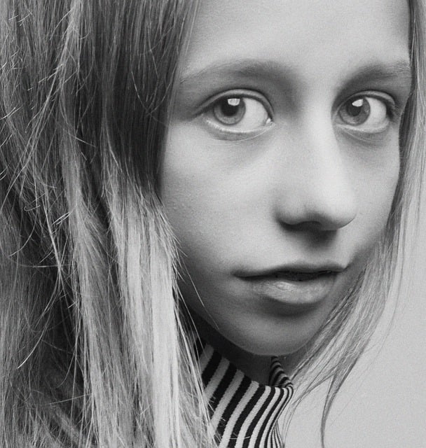 Free download girl face portrait black and white free picture to be edited with GIMP free online image editor