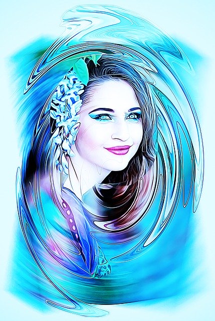 Libreng download Girl Flower Art - libreng ilustrasyon na ie-edit gamit ang GIMP na libreng online na editor ng imahe