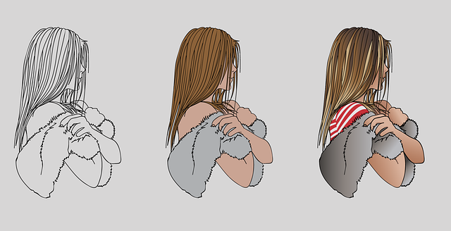 Free download Girl Grey Hair -  free illustration to be edited with GIMP free online image editor